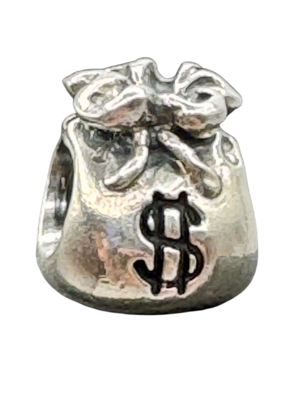 Retired Pandora Money Bag Slide Charm .925 ALE